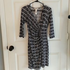 Laundry by design mid-length navy and white dress